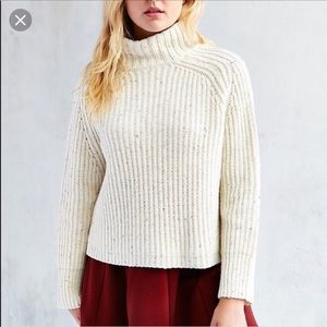White turtleneck  sweater